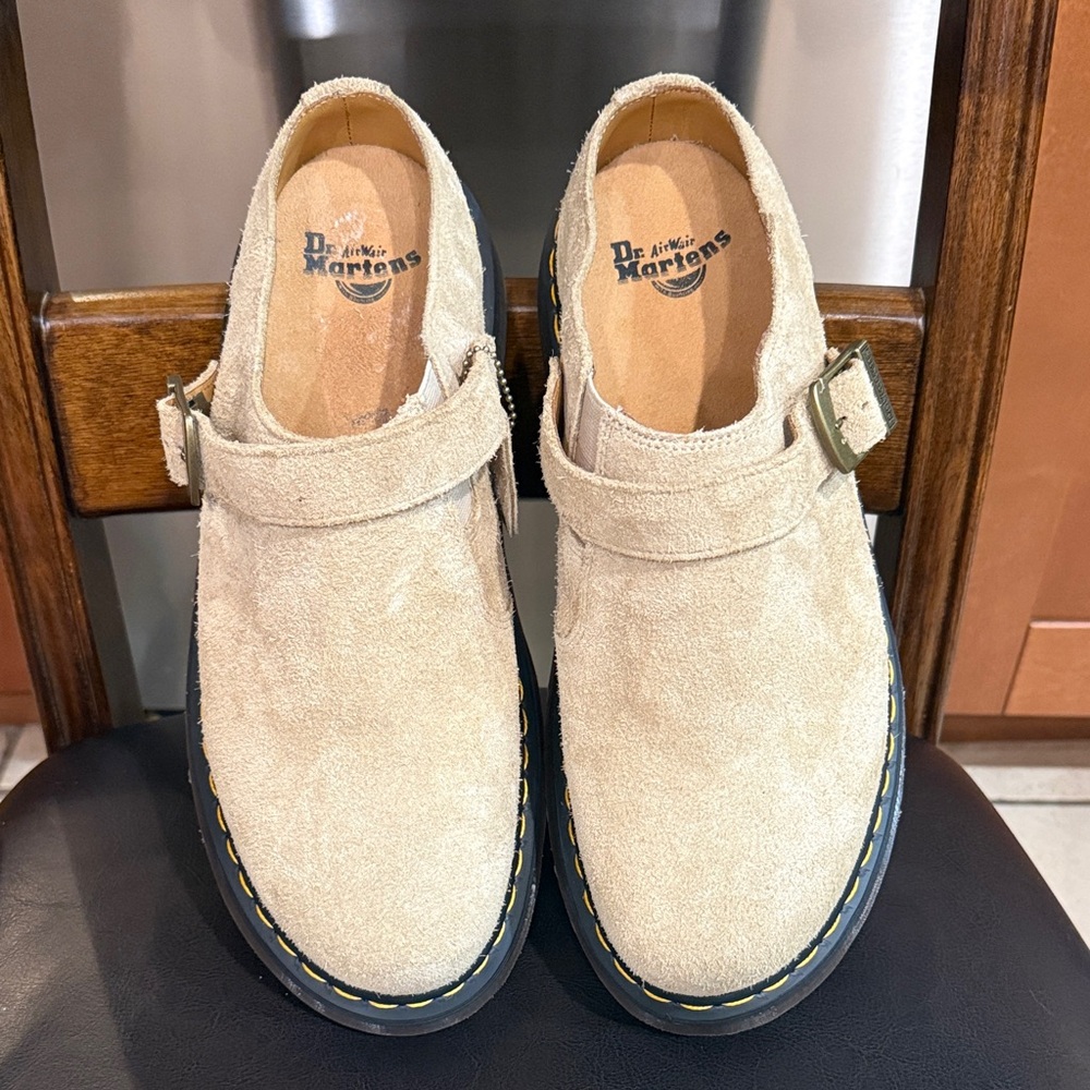 Dr. Martens New Authentic Isham Dessert Oasis Suede Mules Men’s Size 12